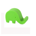 2pcs frete grátis elefante em forma de suporte de telefone celular de silicone (cor aleatória)
